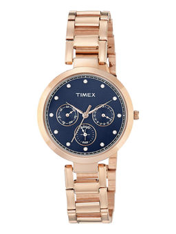 Timex - Blue Dial Round Analog Watches (TW000X215)