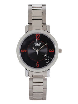 Helix - Black Round Dial Analog Watch - TW024HL20