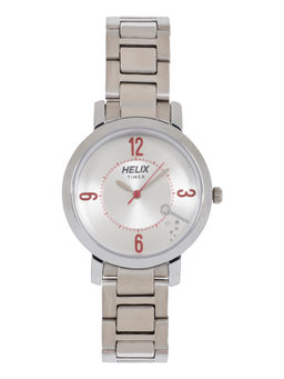 Helix - Silver Round Dial Analog Watch - TW024HL21