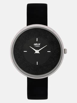 Helix - Black Round Dial Analog Watch - TW031HL06