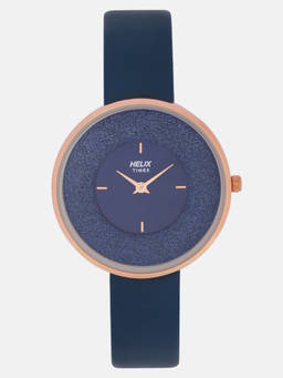 Helix - Navy Blue Round Dial Analog Watch - TW031HL09