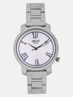 Helix - White Round Dial Analog Watch - TW032HL11