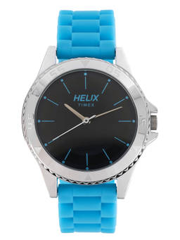 Helix - Black Round Dial Analog Watch - TW035HL02