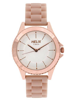 Helix - Off White Round Dial Analog Watch - TW035HL03