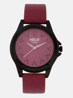 Helix - Purple Round Dial Analog Watch - TW035HL07