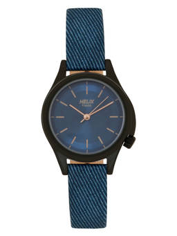 Helix - Navy Blue Round Dial Analog Watch - TW037HL09
