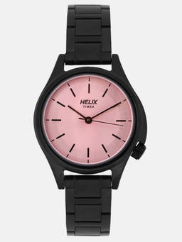 Helix - Pink Round Dial Analog Watch - TW037HL10