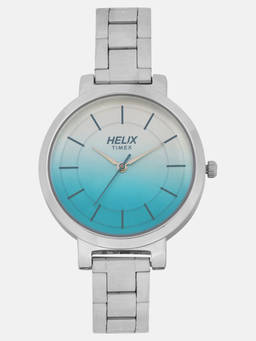 Helix - Sky Blue Round Dial Analog Watch - TW041HL03