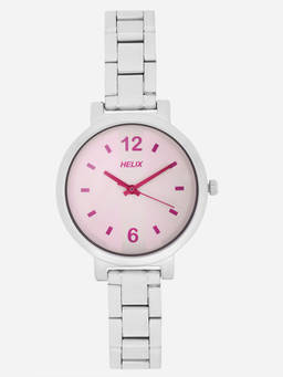 Helix - Pink Round Dial Analog Watch - TW041HL08