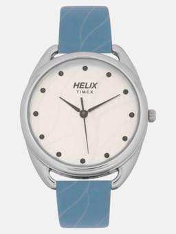 Helix - White Round Dial Analog Watch - TW043HL00