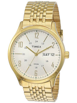 Timex - Silver Round Analog Casual Watch -TW0TG6502