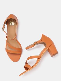 Twenty Dresses by Nykaa Fashion - Tan Styled In Straps Heels