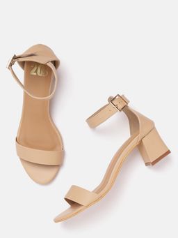 Twenty Dresses by Nykaa Fashion - Beige High On You Flared Heels