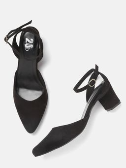 Twenty Dresses by Nykaa Fashion - Black Sweet Pop Of Style Heels