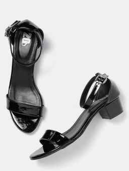 Twenty Dresses by Nykaa Fashion - Black Groove To The Music Sandals