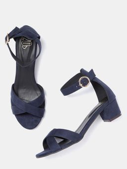 Twenty Dresses by Nykaa Fashion - Navy Blue Over The Edge Sandals