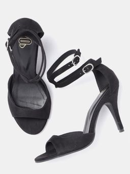 Twenty Dresses by Nykaa Fashion - Black Twist In The Tale Stiletto Heels