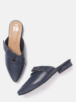 Twenty Dresses by Nykaa Fashion - Blue I Turn To You Mules