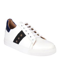 Twenty Dresses by Nykaa Fashion - White Chic Sneak Studded Sneakers