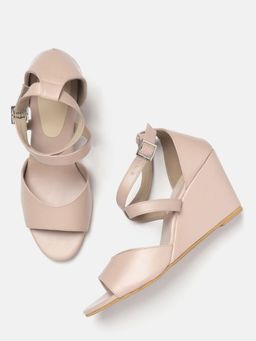 Twenty Dresses by Nykaa Fashion - Beige Living On The Edge Wedges
