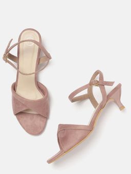 Twenty Dresses by Nykaa Fashion - Pink Twist In The Step Kitten Heels