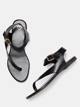 Twenty Dresses by Nykaa Fashion - Black The Quirky Step Black Flats