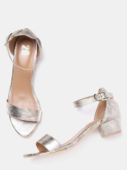 Twenty Dresses by Nykaa Fashion - Gold Exploring the Wild Side Heels