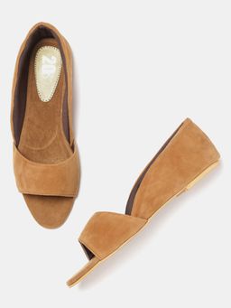 Twenty Dresses by Nykaa Fashion - Tan Keeping It Chic Flats