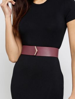 Twenty Dresses by Nykaa Fashion - Maroon Casual Cool Waist Belt