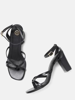 Twenty Dresses by Nykaa Fashion - Black Love The Way You Style Chunky Heels