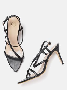 Twenty Dresses by Nykaa Fashion - Black The Glamorous Step Stiletto Heels