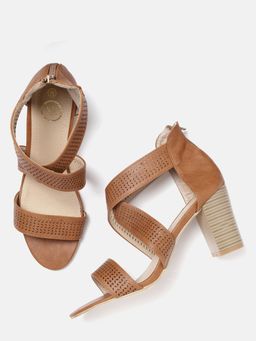 Twenty Dresses by Nykaa Fashion - Tan Love You Forever Chunky Heels