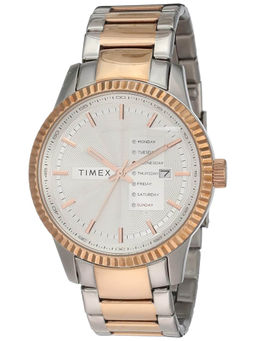 Timex - Silver Round Analog Casual Watch -TWEG15103