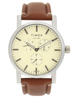 Timex - Beige Round Analog Casual Watch -TWEG16608