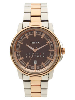Timex - Round 44mm Brown Dial Analog Men Watch - TWEG17206