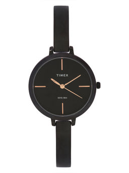 Timex - Black Round Dial Analog Watch - TWEL12815