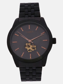 Timex - Floral Fashion With Skeletal Cut-Out In Black Dial Analog Watch - TWEL13112