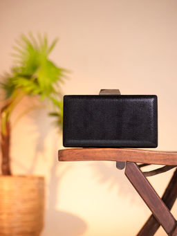 Twenty Dresses by Nykaa Fashion - Black And Bold Clutch