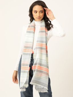 Twenty Dresses by Nykaa Fashion - Subtle Lines Multi-Color Scarf