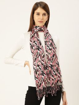 Twenty Dresses by Nykaa Fashion - Vibrant Beauty Abstract Pink Scarf