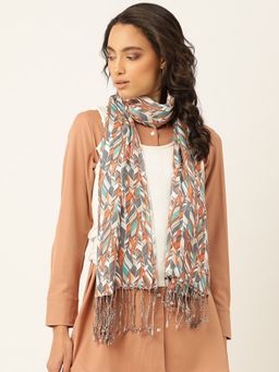 Twenty Dresses by Nykaa Fashion - Vibrant Beauty Abstract Multi-Color Scarf