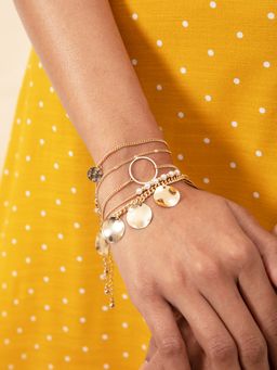 Twenty Dresses by Nykaa Fashion - Hang By My Side Bracelets (Pack of 5)