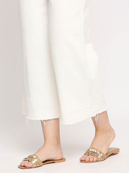 Twenty Dresses by Nykaa Fashion - Gold Twists In Style Flats