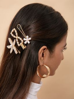 Twenty Dresses by Nykaa Fashion - All I Want Is Bling Hair Pins (Pack of 3)