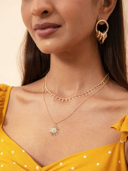 Twenty Dresses by Nykaa Fashion - Simply Sunkissed Layered Necklace