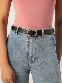 Twenty Dresses by Nykaa Fashion - Black The Dual Sided Belt