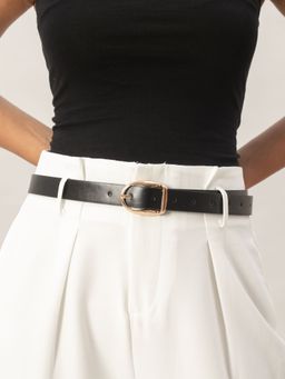 Twenty Dresses by Nykaa Fashion - Black Curve Your Way Belt