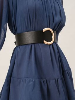 Twenty Dresses by Nykaa Fashion - Black The Crescent Moon Belt