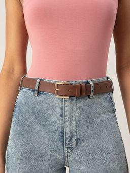 Twenty Dresses by Nykaa Fashion - Brown The Perfectly Classic Belt