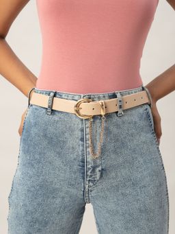 Twenty Dresses by Nykaa Fashion - Beige Chain On Me Belt